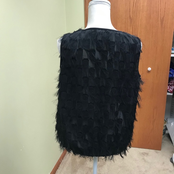 🔥SALE 🔥Max Edition black fringe top. size M - Picture 4 of 8
